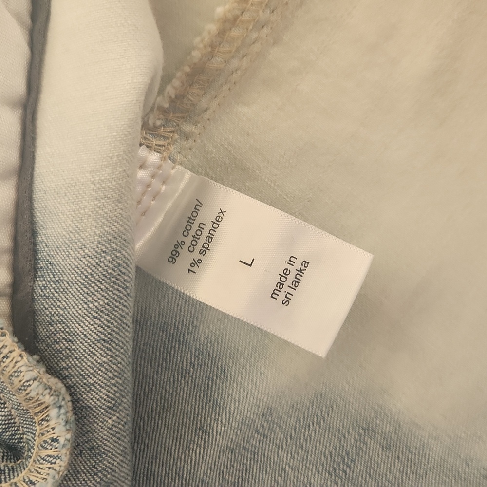 Maurices Blue and White Ombre Denim Jacket - Picture 2 of 4
